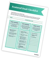 Featured Deal Checklist: How to Prepare and Promote a Deal