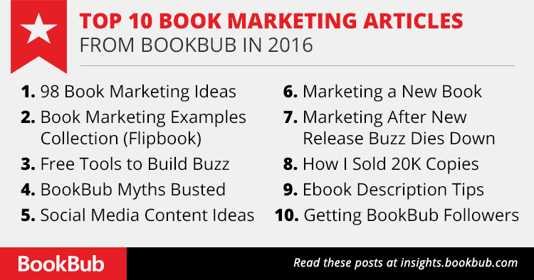 Top 10 Book Marketing Articles From Bookbub In 2016