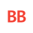 BookBub Icon - Red Text White Circle
